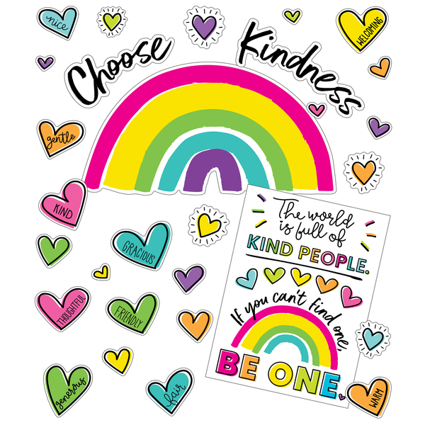 Carson Dellosa Kind Vibes Choose Kindness Bulletin Board Set 110524